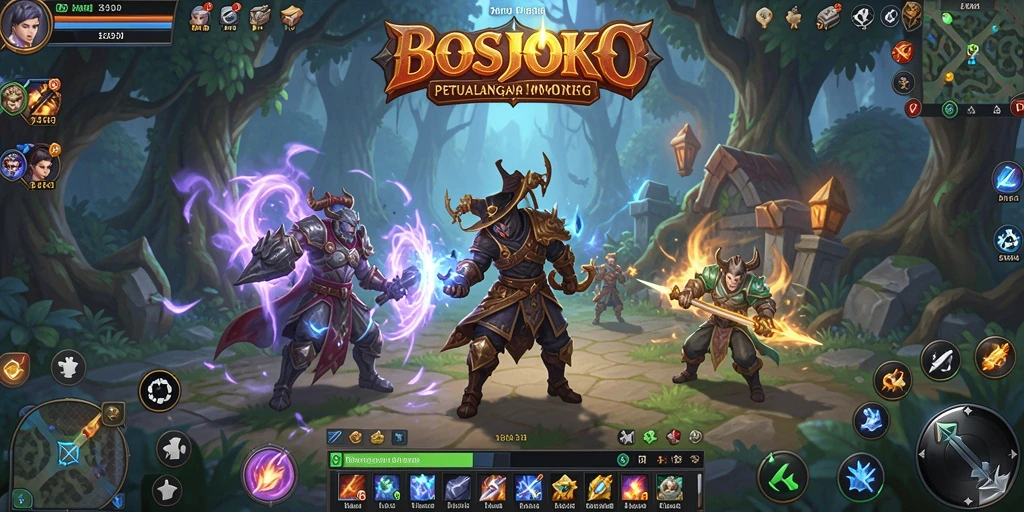 Gambaran gameplay BOSJOKO yang penuh aksi dan petualangan.