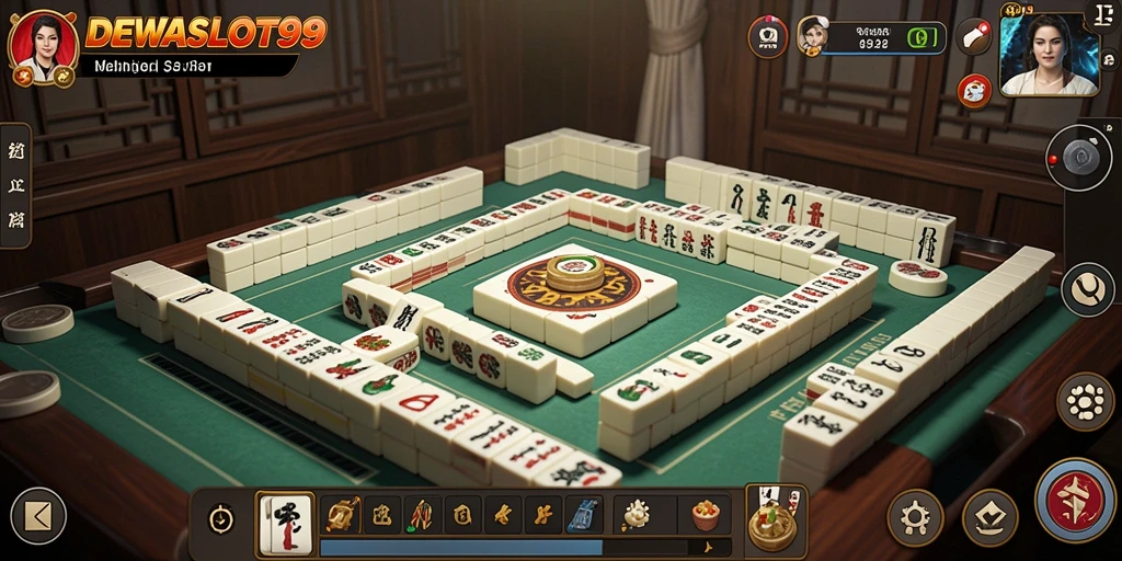 Tampilan permainan Mahjong yang menarik dan interaktif dari DEWASLOT99.