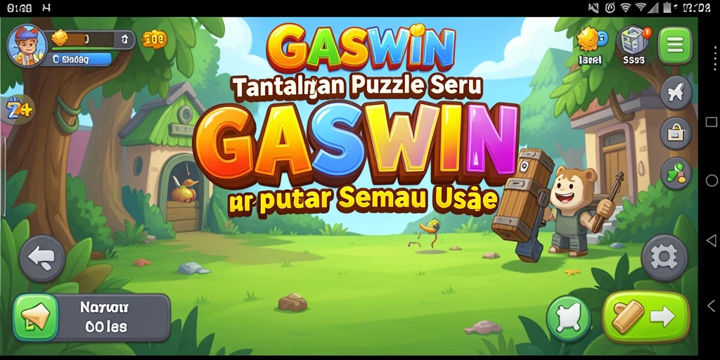 Screenshot GASWIN menampilkan gameplay seru dan menantang dari teka-teki Puzzle.