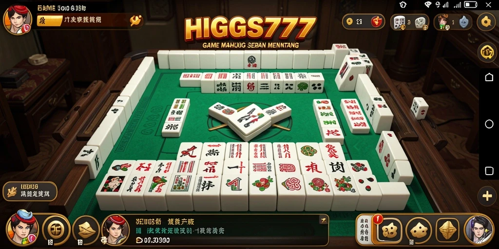 Screenshot HIGGS777 menampilkan gameplay Mahjong yang menarik dan menegangkan.