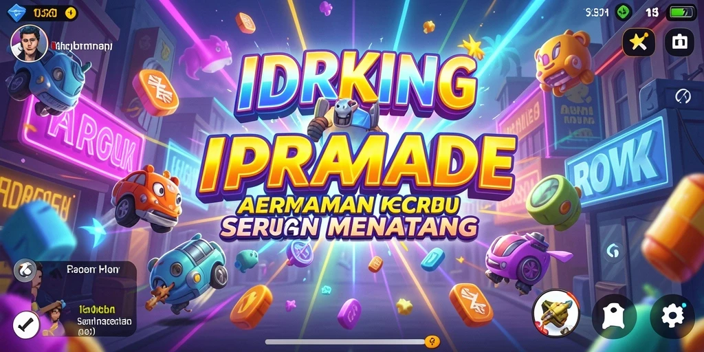 Tangkapan layar gameplay IDRKING menampilkan aksi seru dan tantangan menarik.