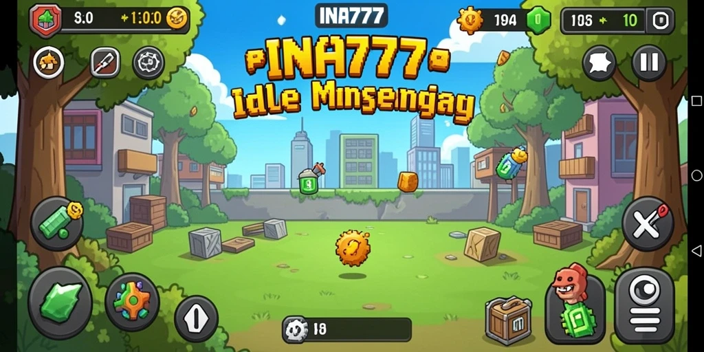 Tangkapan layar utama menunjukkan gameplay santai dan interaktif di INA777.