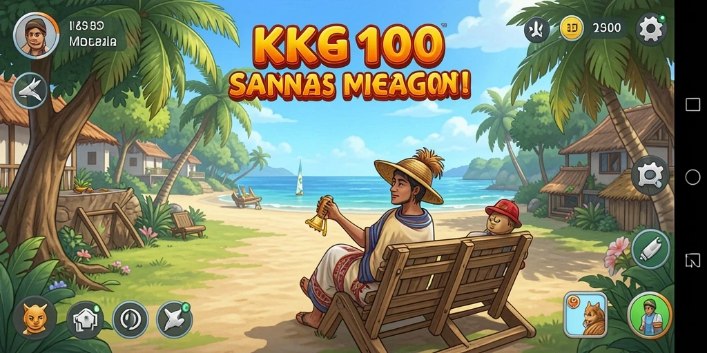 Tampilan gameplay KPK100 yang seru dan berwarna.