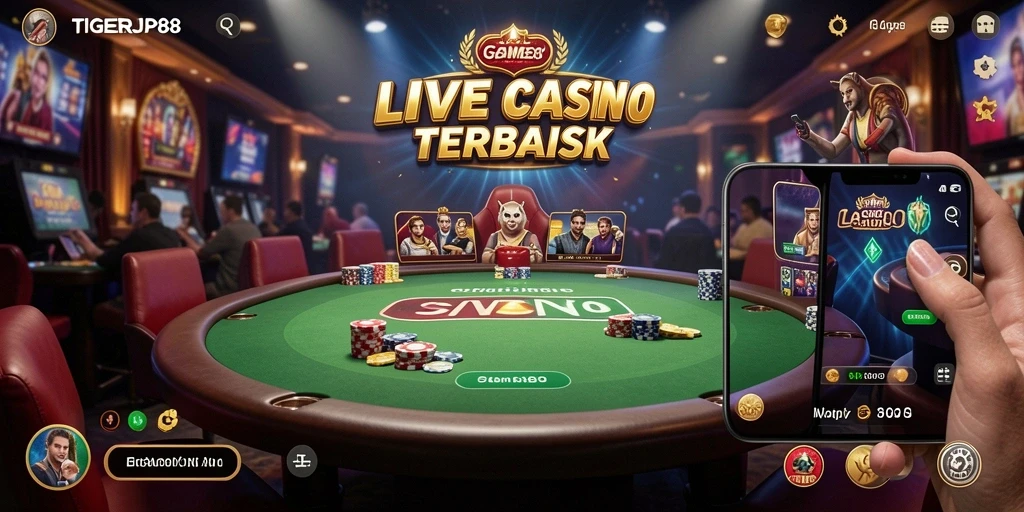 Gameplay seru <strong>TIGERJP88</strong> dengan dealer langsung dan interaktif.