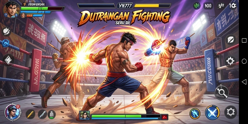 Gameplay YN777 yang mendebarkan dalam pertarungan Fighting.